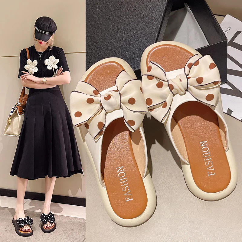 

Тапки Домашние на платформе с бантом-бабочкой женские, роскошные сланцы, мягкая низкая резиновая обувь, пляжные шлепанцы, сланцы, лето 2022