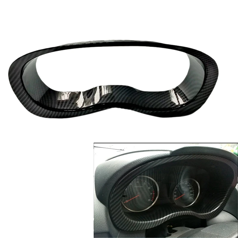 

For Subaru Forester Impreza Levorg XV WRX Carbon Fiber Interior Dashboard Speed Meter Display Frame Trim Cover