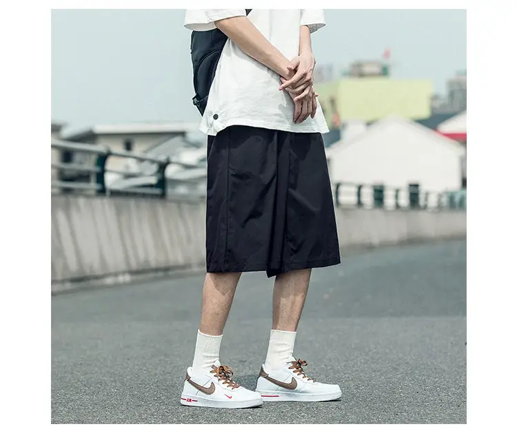 Yasuk Spring Summer Fashion Man's Solid Casual All-Match Men's Sports Shorts Elastic Straight Pants