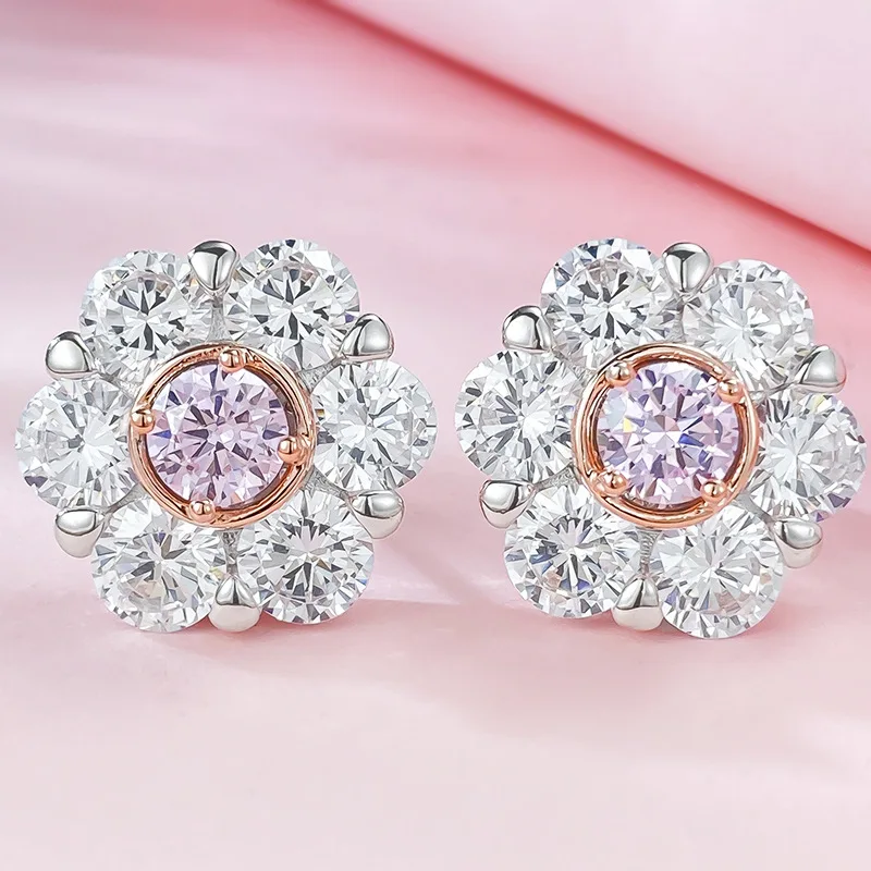 

Серьги-подвески из серебра с бриллиантами, 6 мм