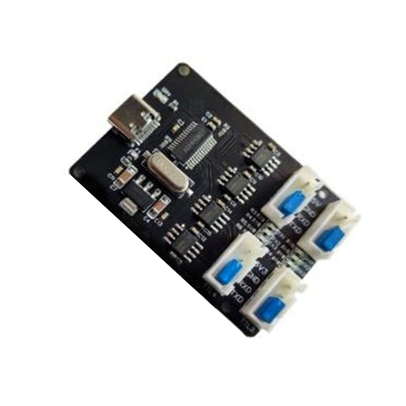 

1 Piece USB To TTL Module CH340 HUB TYPE-C Interface 4-Channel Four Independent TTL