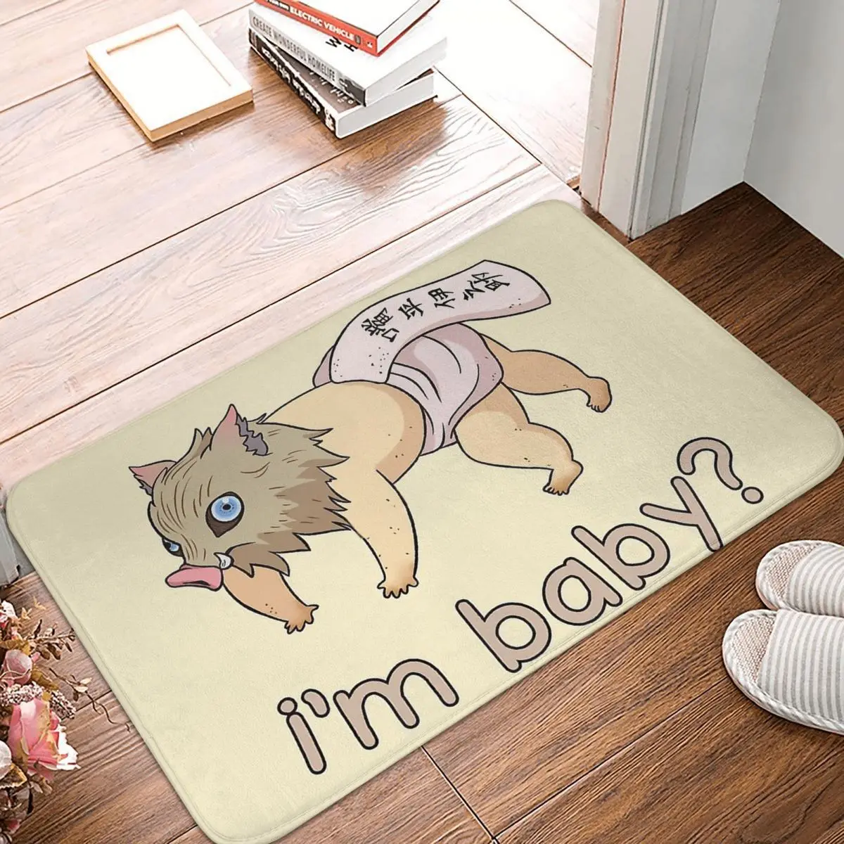 

Коврик для спальни с аниме «рассекающий демонов» киметасу, приключения «no Yaiba», Придверный коврик «Baby Inosuke», кухонный коврик, коврик для входной двери, домашний декор