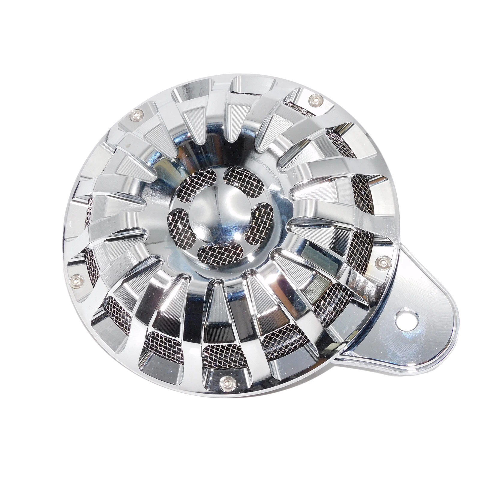 Мотоциклетный звуковой сигнал, крышка динамика, рожки в сборе, черный/хромированный для Harley Touring Electra Glide FLHR FLHX 91-17 Sportster 2007-2018