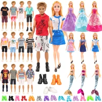 new arrive fashion handmade 28 itemslot 6 doll dresses 3 mermaid dress 10 shoes for barbie 6 ken clothes 3 shoes for ken