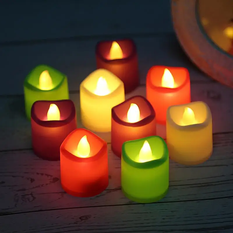

Candle Light Wishing Pillar Candle Creative Battery Operated For Home Wedding Birthday Party Tea Light Flameless Led Tealight