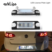 2pcs error free led license plate lights car rear number lamps for vw golf 4 5 passat 3c b6 polo 9n lupo white auto accessories