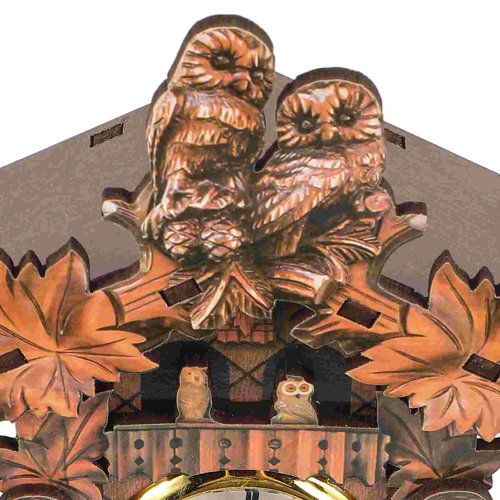 Часы с декором в виде кукушки для дома гостиной декоративные настенные часы