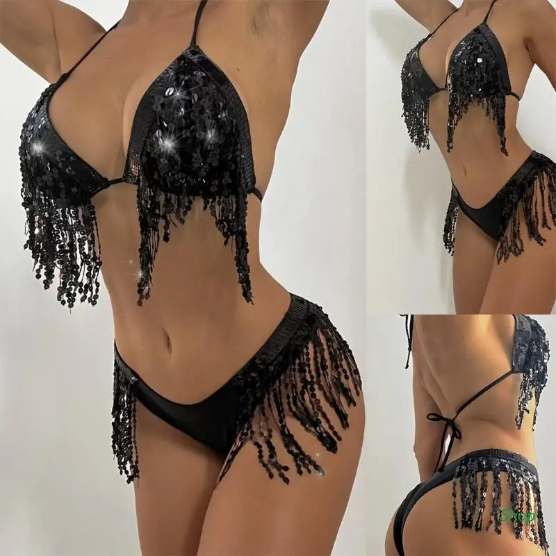 

L5YC 2Pcs Sexy Bikini Set Woman Swimsuit Push-up-Bras Bikini Set Two Piece-Swimwear