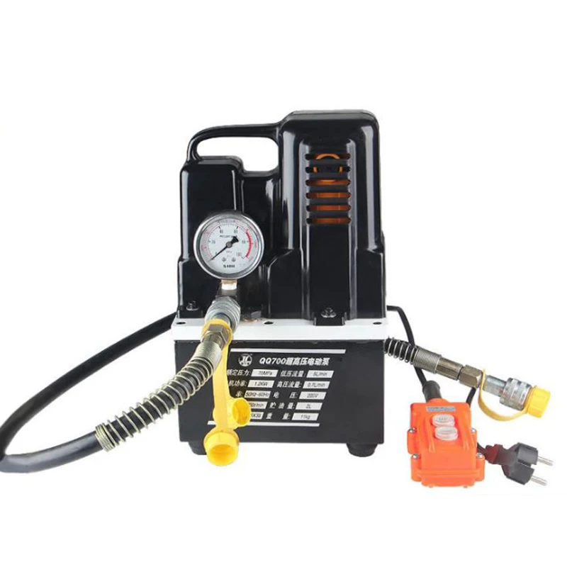 220V 1200W Portable Electric Hydraulic Pump Electric Pump Hydraulic Oil Pressure Pump 70mpa