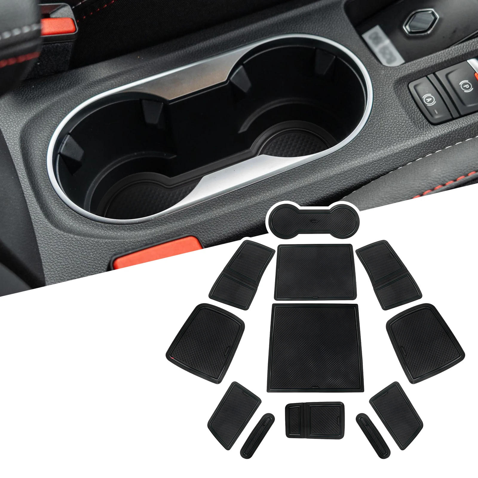 

LFOTPP Автомобильная дверь паз коврик для Renault Captur 2 2020-2025 Анти-скольжения дверные ворота паз паты авто интерьер Renault Captur 2 аксессуары 2025