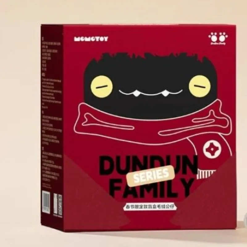 MOMOTOY Dundun Beast Family Новогодняя серия плюшевых игрушек-сюрпризов в миниатюрном формате, милые модные арт-коллекционные предметы, праздничный декор для стола, теплый подарок. (art.: 3920dcecadbb2) - 3920dcecadbb2