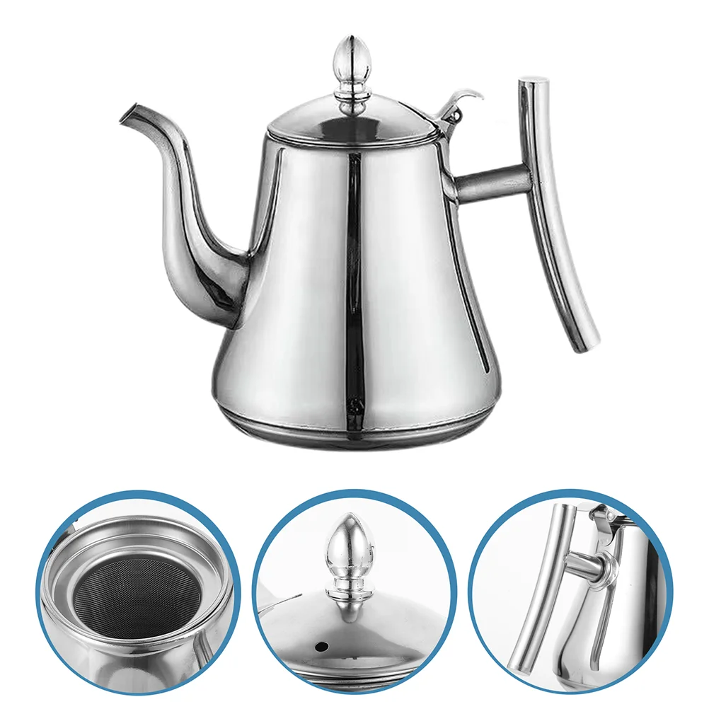 

Kettleteapot Tea Maker Hot Steelstovetop Stainless Boiling Stove Kettles Cold Gooseneck Strainerelectric Gas Coffee Pot Whistle