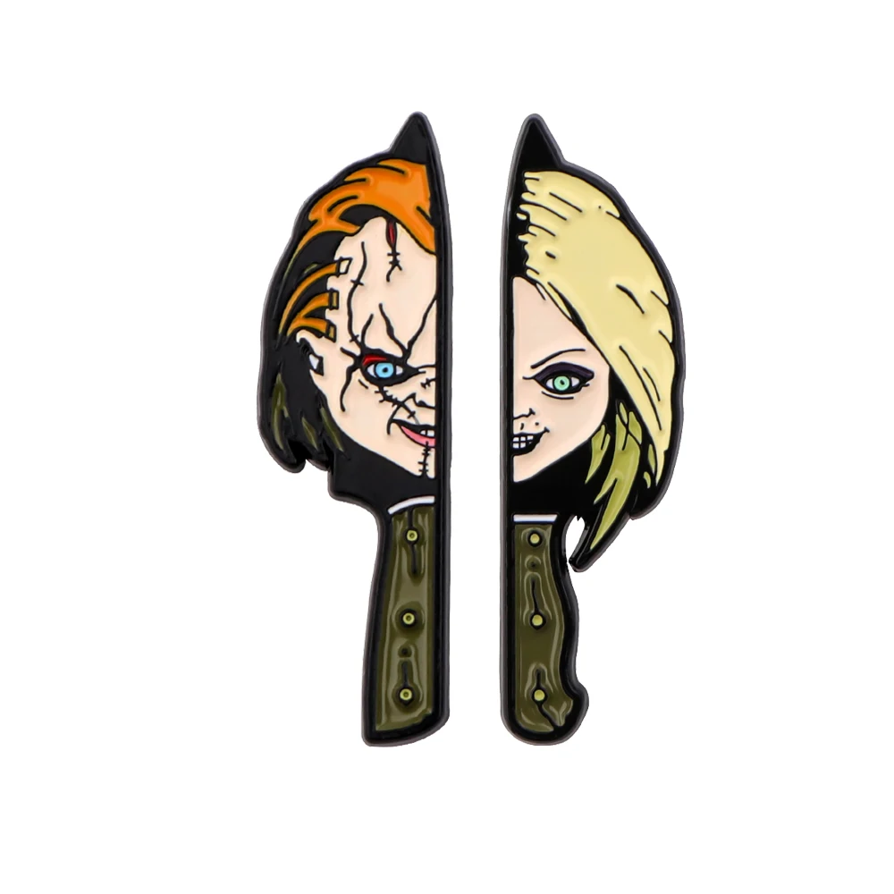 Аксессуары для Хэллоуина из фильма ужасы броши одежды эмалированные булавки