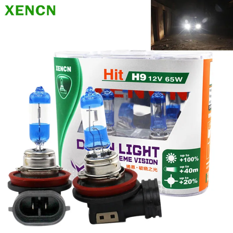 

XENCN H9 12V 65W 3800K Second Generation Dawn Light Halogen Lamp High Bright Car Headlight Fog Light Bulb AAA Grade 2pcs Parking