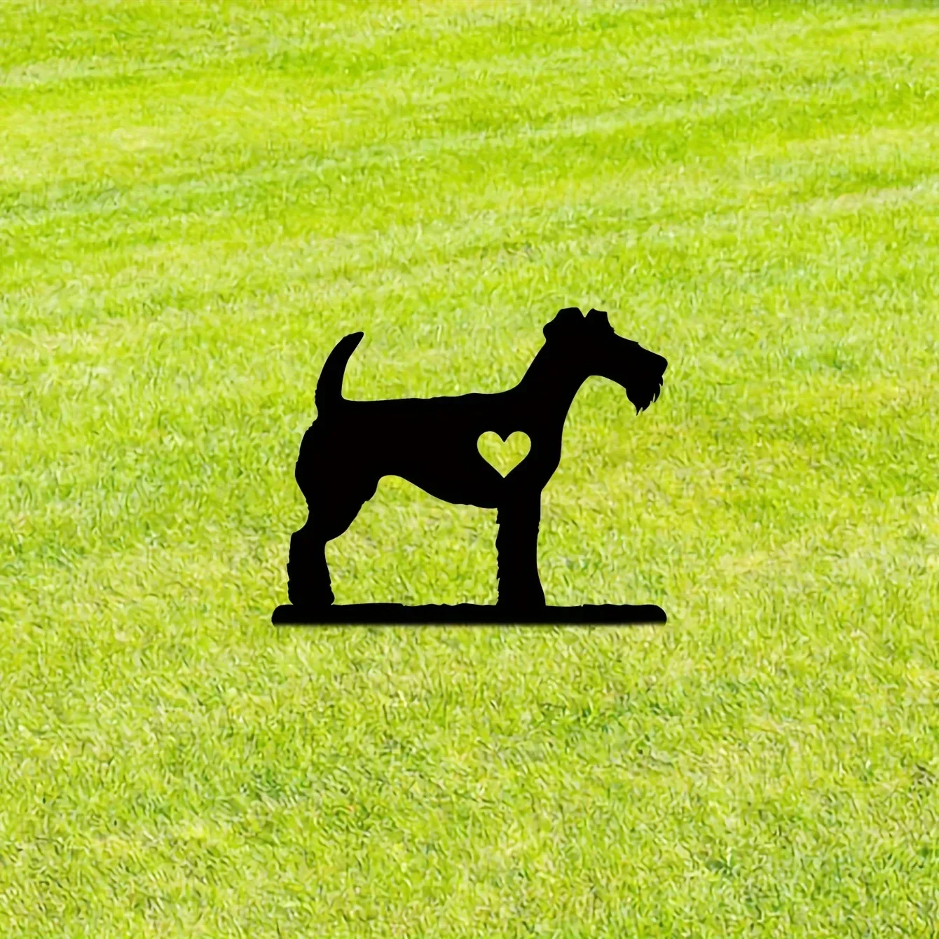 CIFBUY Deco Большой шнауцер Собака Садовый кол Железный художественный силуэт