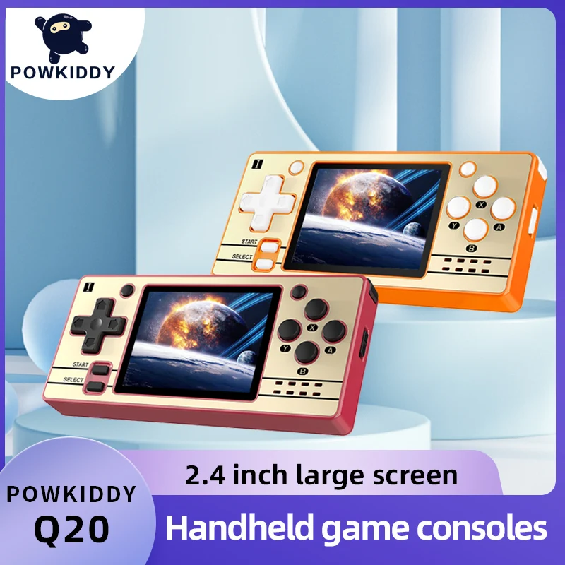 

Мини-игровая консоль POWKIDDY Q20, 2,4 дюйма, OCA, IPS-экран