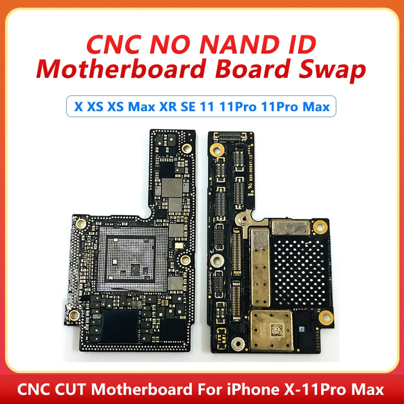 

CNC CUT Motherboard For IPhone X Logic Board Xs Max Polishing CPU AP RF Board iPhone11 11Pro Max Switching CPU Baseband Cutting