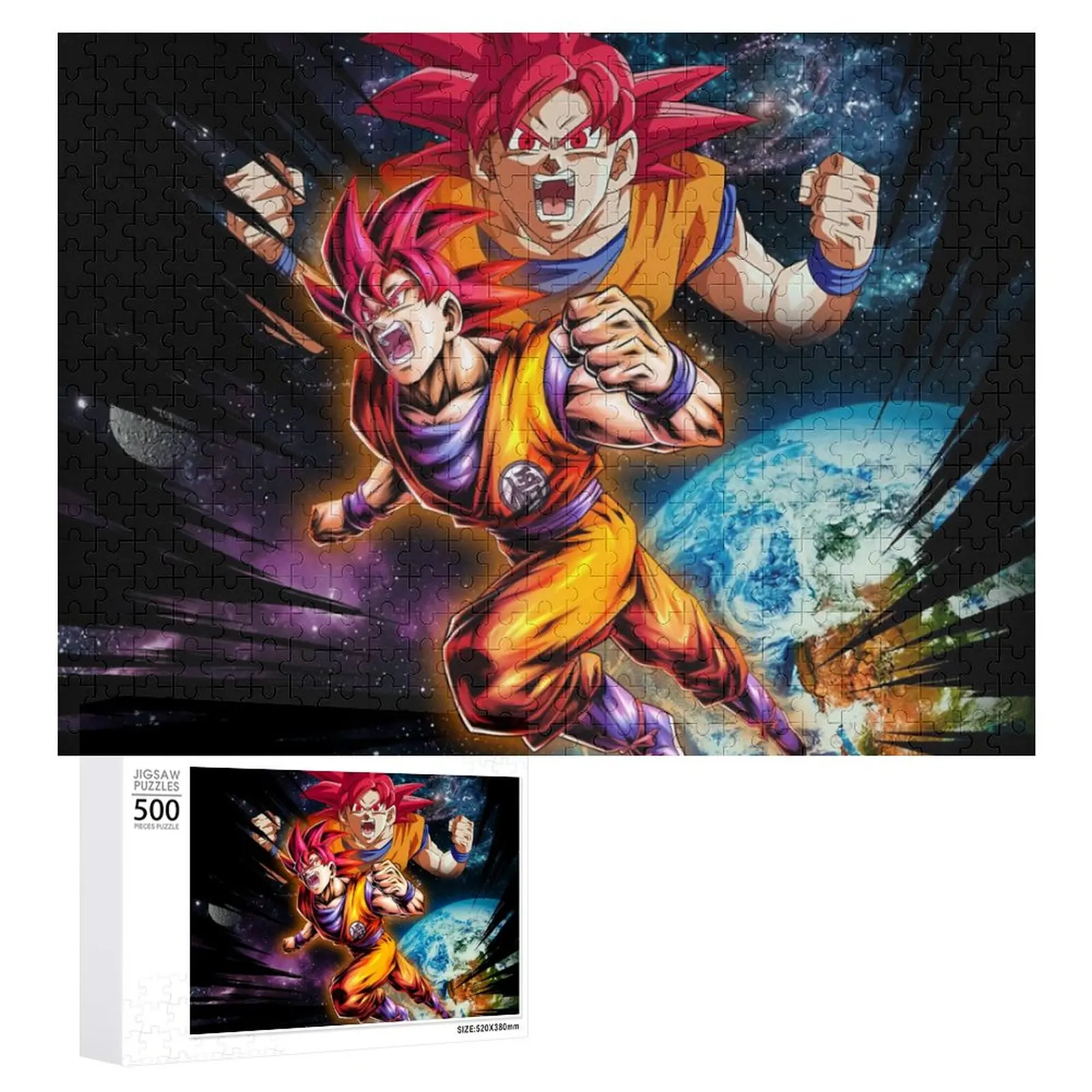 

300/500/1000 pieces of Dragon Ball character Puzzle Bandai Anime Goku diy puzzle pattern adult collection gift