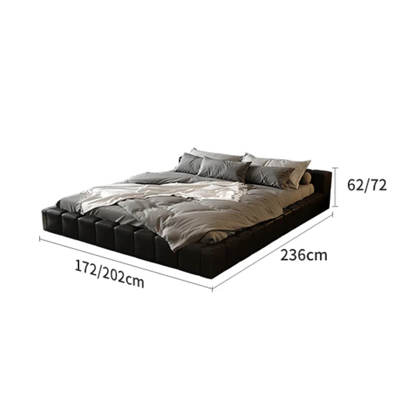 Скандинавская кровать для хранения эстетический прикроватный столик кровати