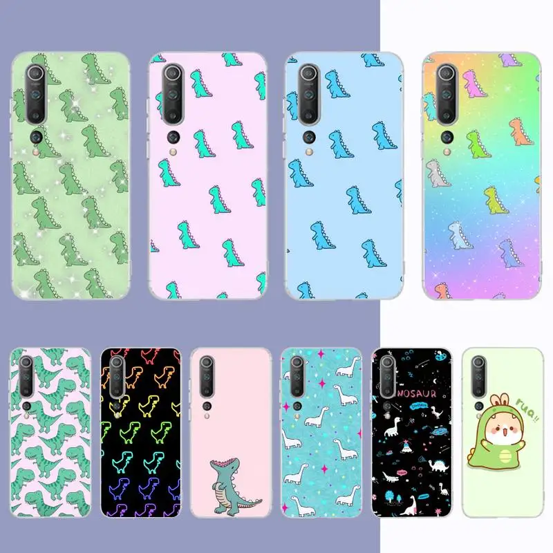 

Cute Animal Dinosaur Phone Case for Samsung S21 A10 for Redmi Note 7 9 for Huawei P30Pro Honor 8X 10i cover