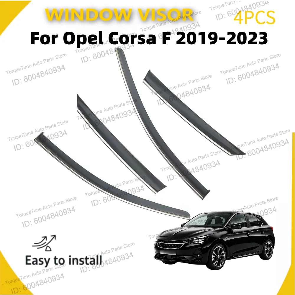 Фото Дефлекторы окон для OPEL CORSA F 2019-2023: Защита от дождя и солнца на боковые окна автомобиля №1