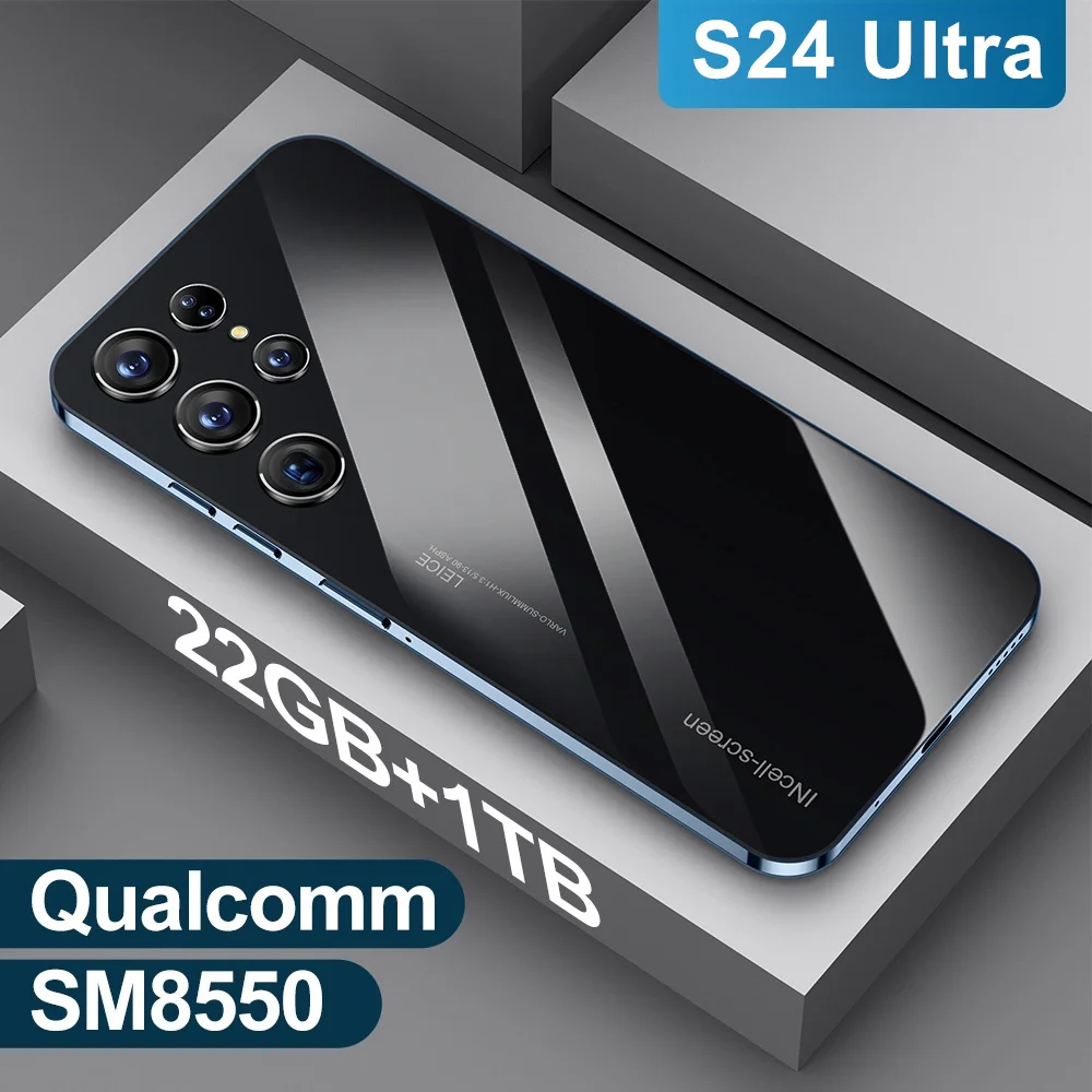 

2024 New Cell phone S24 Ultra Smart Phone original phone 7.3incih 22GB+1TB mobile phones Android13 WIFI Global Version 6800mAh