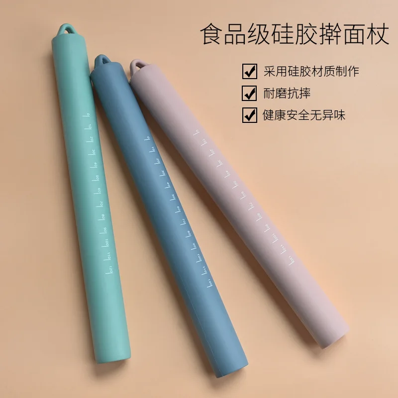 

Rolling pin Silicone rolling pin baking tool Silicone rolling pin rolling pin pressing pin large and small roller kneading