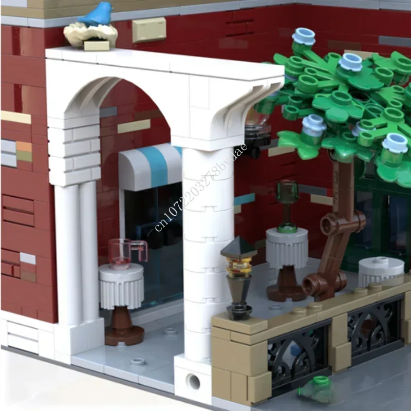 5397 шт. индивидуальные MOC модульные Osceola Lounge вид на улицу модель строительных