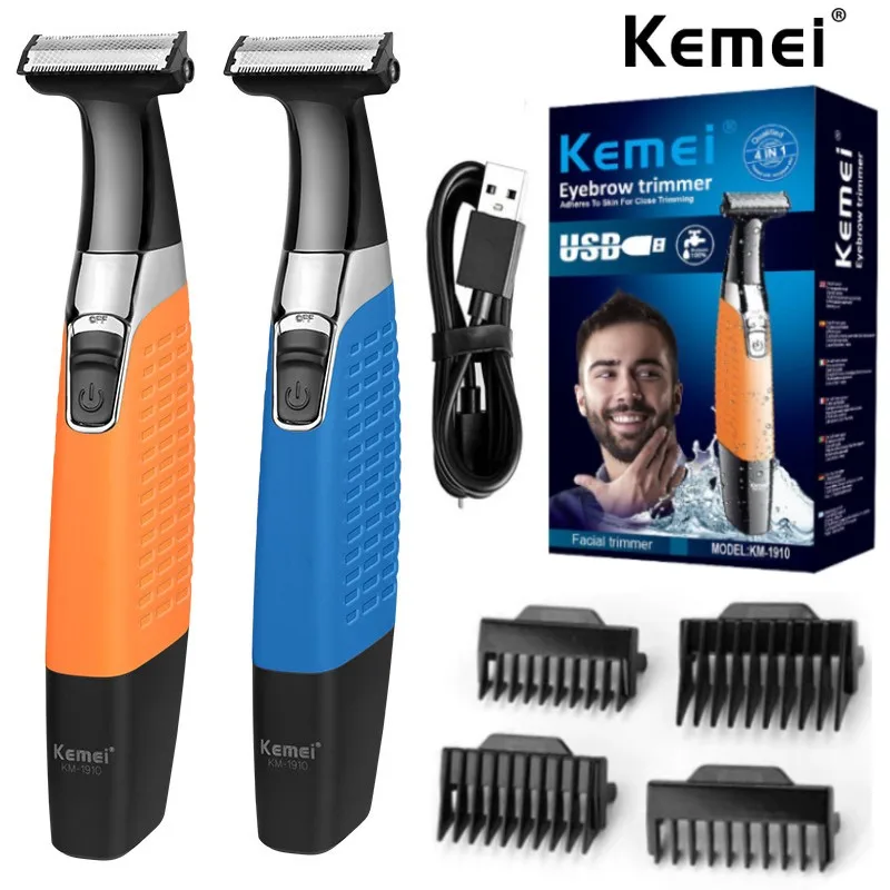 

Kemei Professional Electric Shaver for Men Rechargeable Beard Trimer Waterproof Razor Hair Shaving Machine Grooming Face Care
