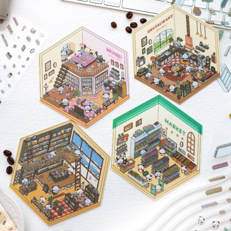 Водонепроницаемые наклейки для журналов в ассортименте