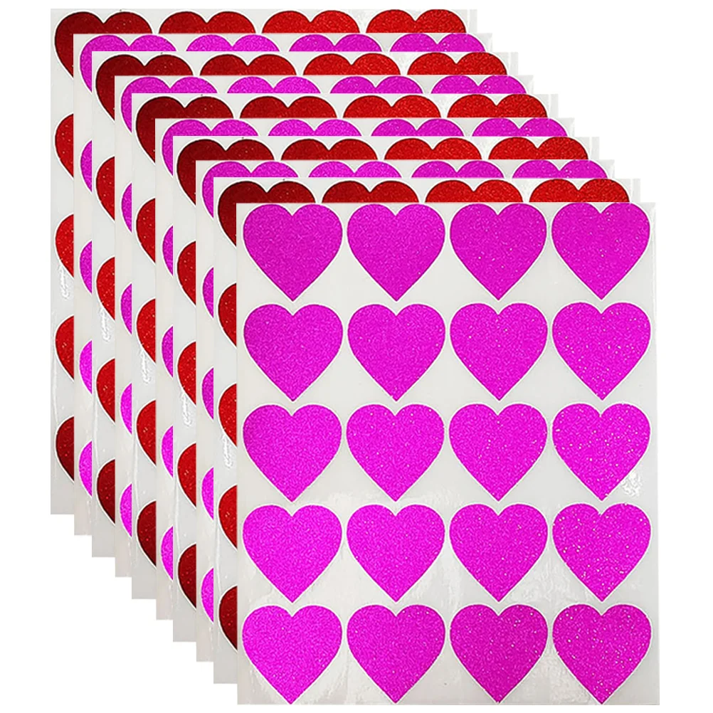 

Stickers Heart Valentine Sticker Selfcraft Sheets Envelope Adhesive Shaped Love Declas Labels Day Happy Roll Wedding