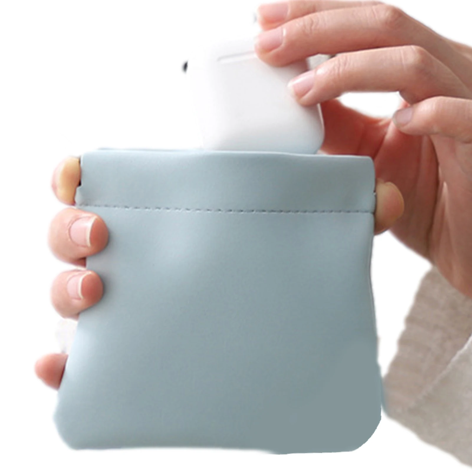 

Mini Ladies Cosmetic Bag PU Leather Small Bag Women's Cosmetic Bag Lipstick Coin Purse Storage Bag Small Travel Makeup Pouch