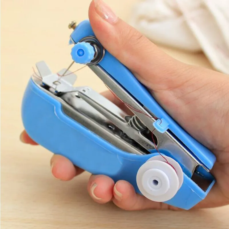 1 шт. Draagbare Mini Hand фило Naaimachine Eenvoudige Bediening Naaien Gereedschap Doek Stof Handige Handetà Tool Lyq