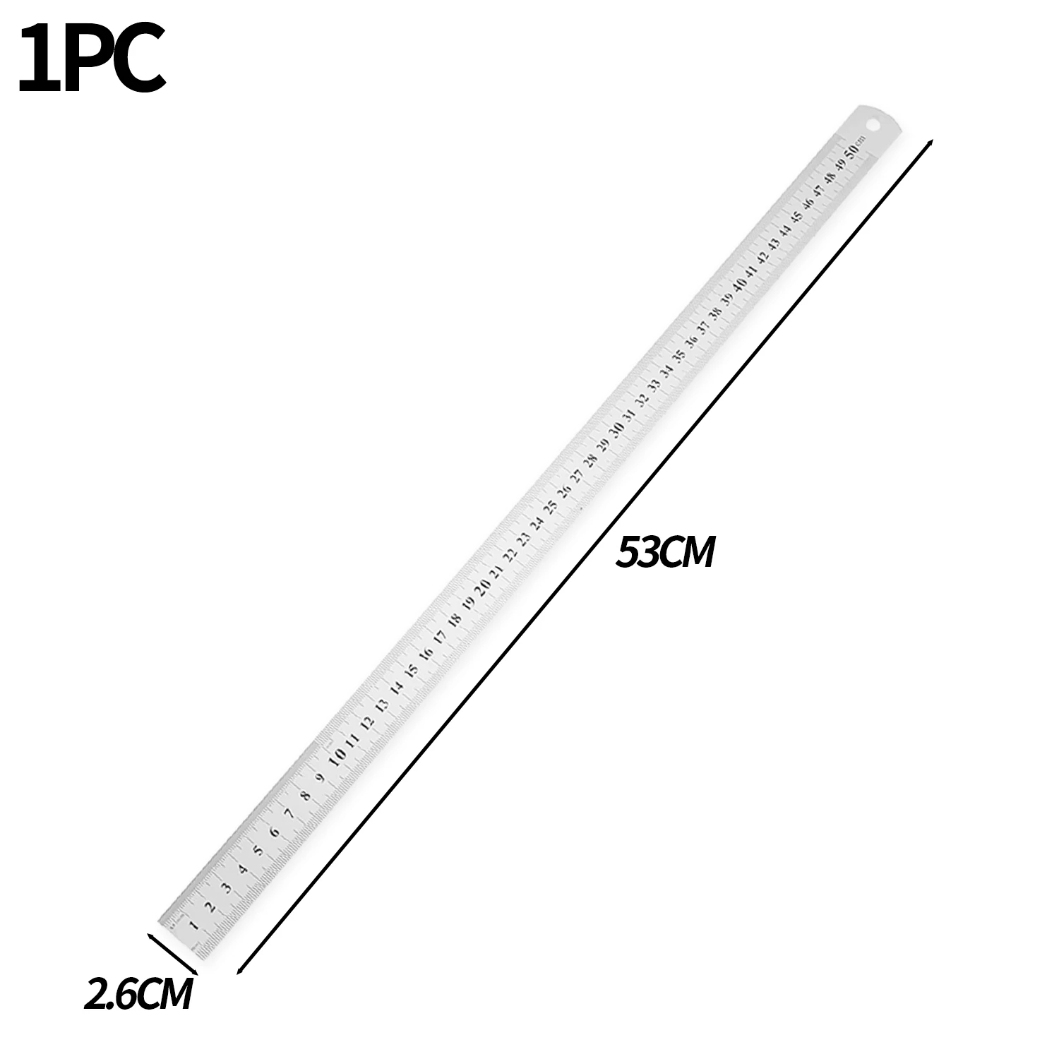 

Металлическая линейка из нержавеющей стали 50 см