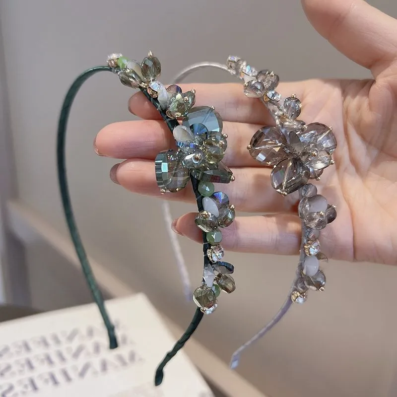 

New Crystal Flower Headband for Women Girl Fashion Hairband Hair Accessories Dropshipping
