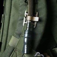2pcs rotatable drinking tube clip molle hydration bladder drinking straw tube clamptrap hose webbing clip