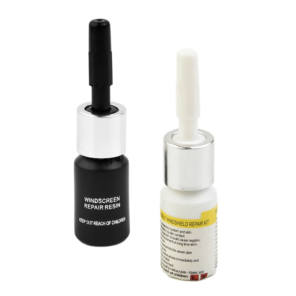 

2Bottles Of Reapir Fluid 3ml Windshield Glass Repair Solution Practical Long Crack Repair Liquid Auto Maintenance Accessories