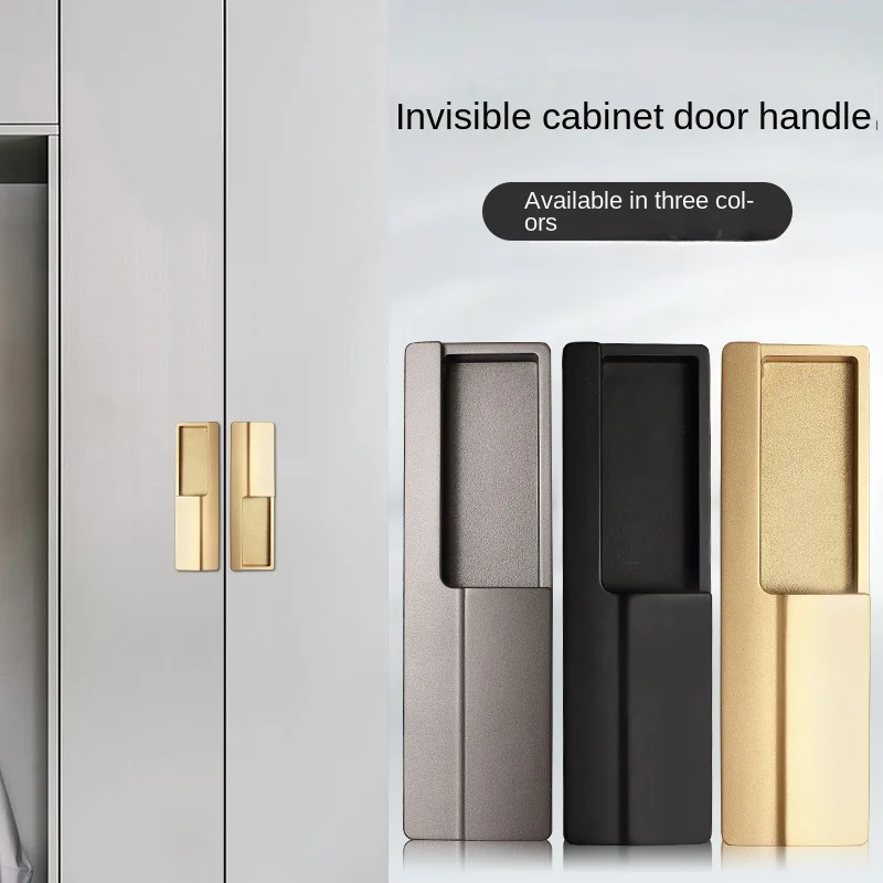 

Embedded wardrobe handle cabinet door handle drawer cabinet sliding door hidden hidden Sliding door buckle slot
