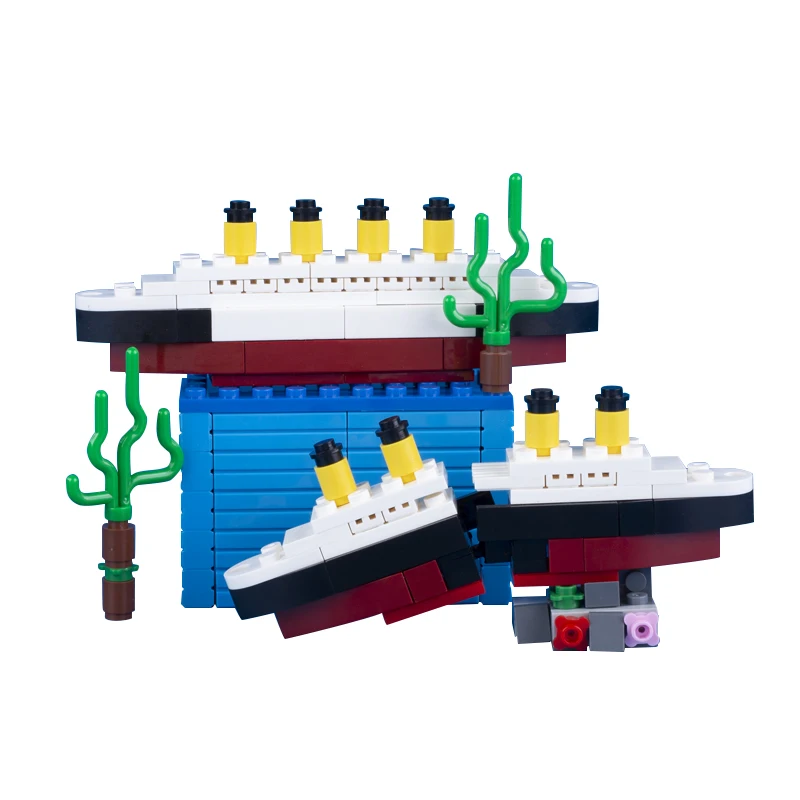 Модель корабля MOC Titanic строительные блоки наборы Sank RMS Круизная лодка пароход