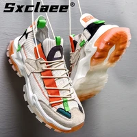 sxclaee breathable mesh mens casual shoes non slip and wear resistant outdoor sports shoes comfortable soft mesh sneakers big 45