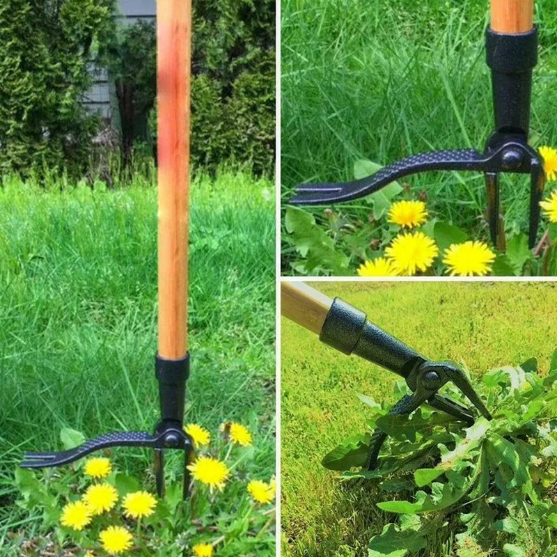 

Weeder The Stand Up Weed Puller Tool Claw Weeder Root Remover Outdoor Killer Tool with Foot Pedal Garden Digging Tool Lawn Tools