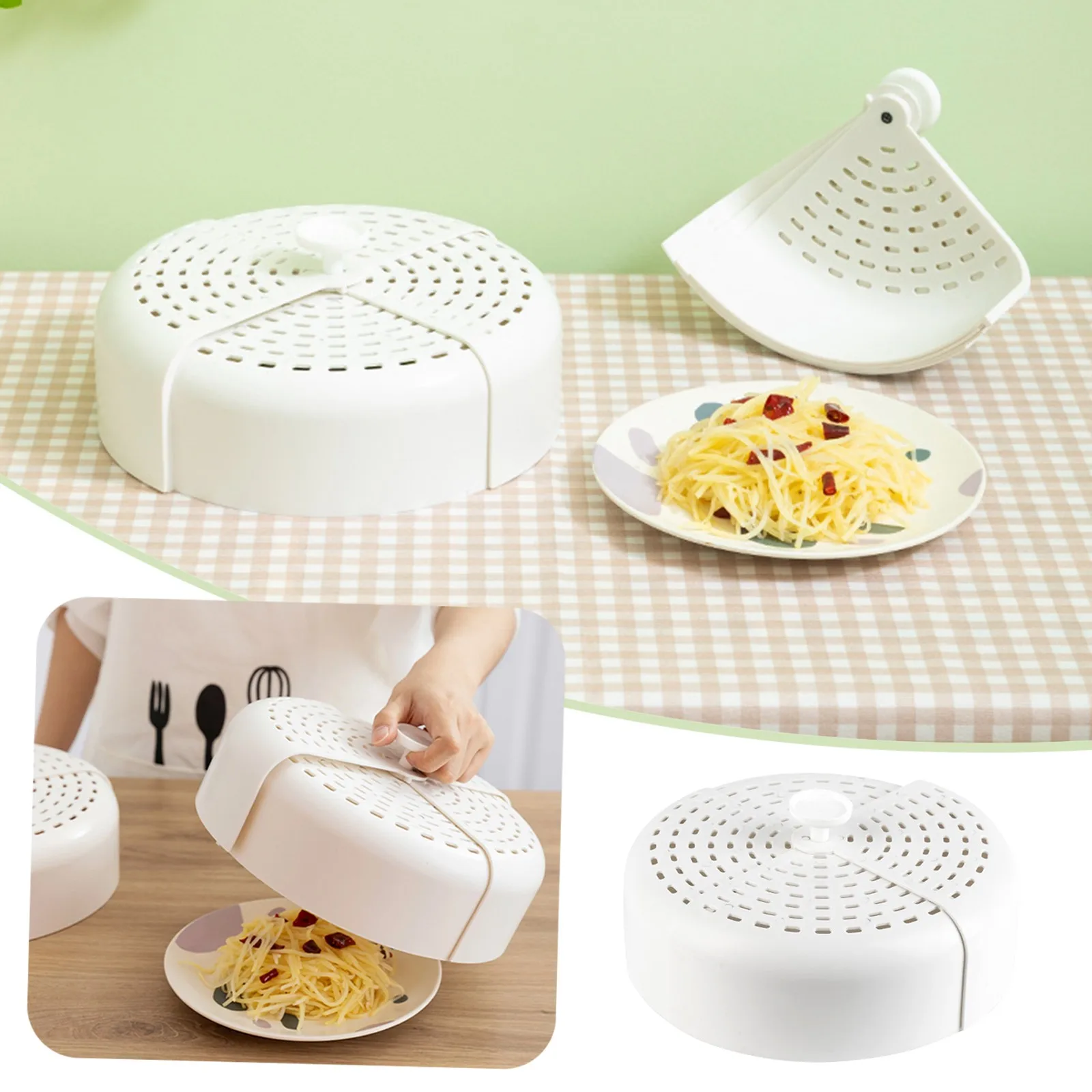 

Foldable Vegetable Cover Fly Cover Dining Table Leftover Dust Cover Large Silicone Food Storage Containers with Lids Airtight