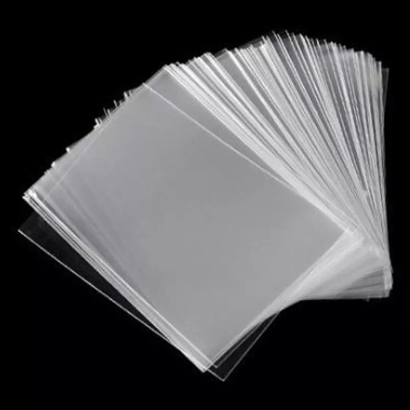 

100pcs/lot 6.5*9cm Transparent ID Bank Credit Card Protective Cover Case for Staff Work Bus Card Sleeve Holder Card Storage Bags