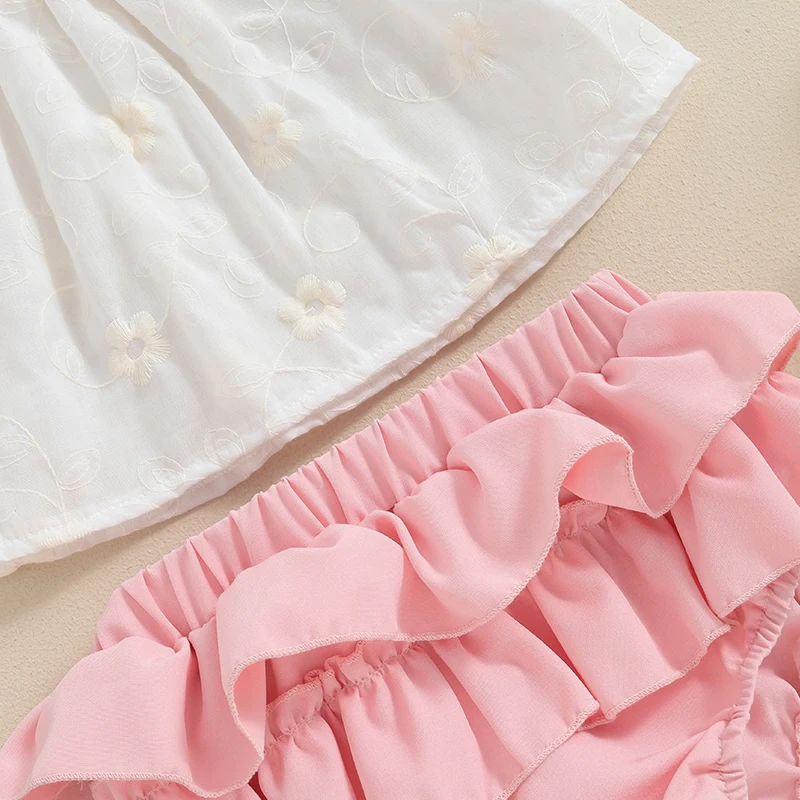 Летние шорты для новорожденных девочек от 0 до 18 месяцев