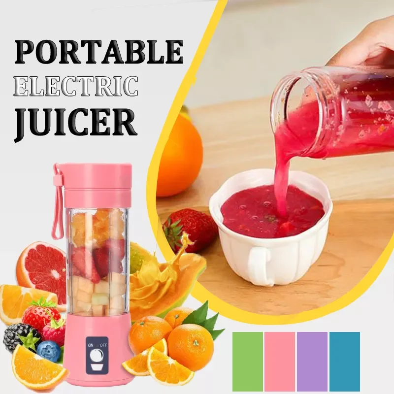 

Портативный блендер, мини-соковыжималка для фруктов, портативное зарядное устройство USB, соковыжималка для лимона и цитрусовых, бытовая тех...