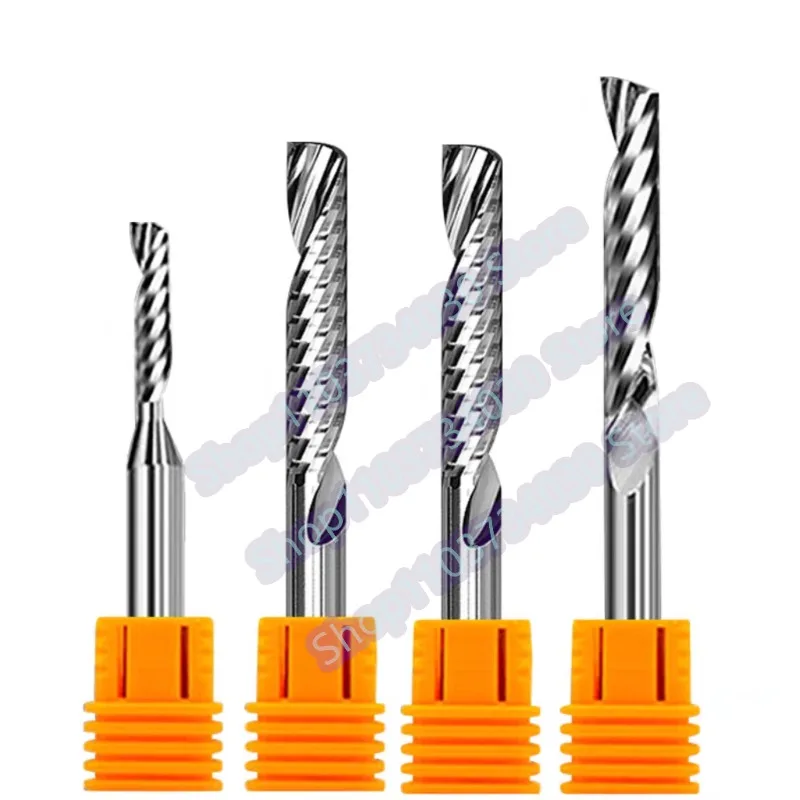 

Фреза AAAAA 3D Фреза с ЧПУ 3,175/4/6/8/10/12 мм однофлейтовая спиральная твердосплавная концевая фреза для резки алюминия и дерева