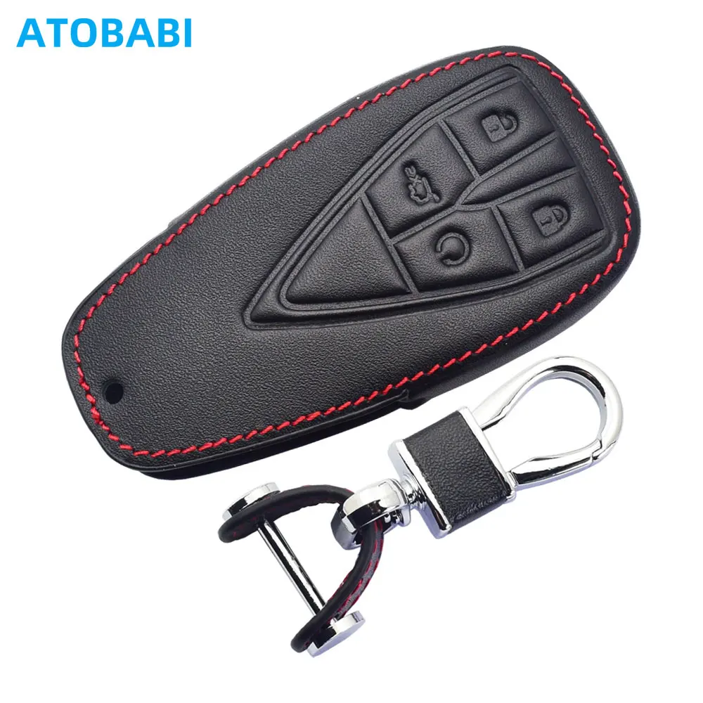 

Кожаный чехол для автомобильного ключа Changan Uni-K 2021 2022 2023 Eado UNI-T Oushang X5 X7 EV CS75 Plus, чехлы с дистанционными брелоками, аксессуары
