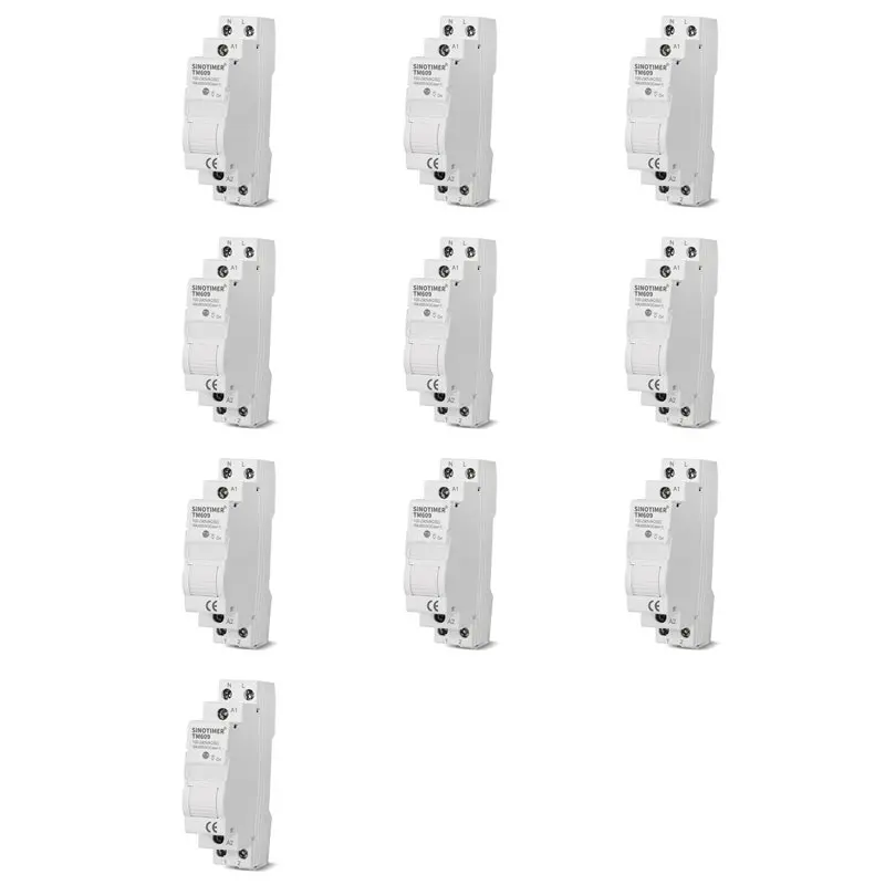 Фото B14C 10X SINOTIMER TM609 Wi-Fi Умный таймер-выключатель с дистанционным управлением через приложение Tuya, таймер обратного отсчета, для домашнего освещения лестниц, 220В 110В №1
