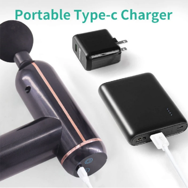 Массажный пистолет с ЖК-дисплеем портативный перкуссионный массажер для тела