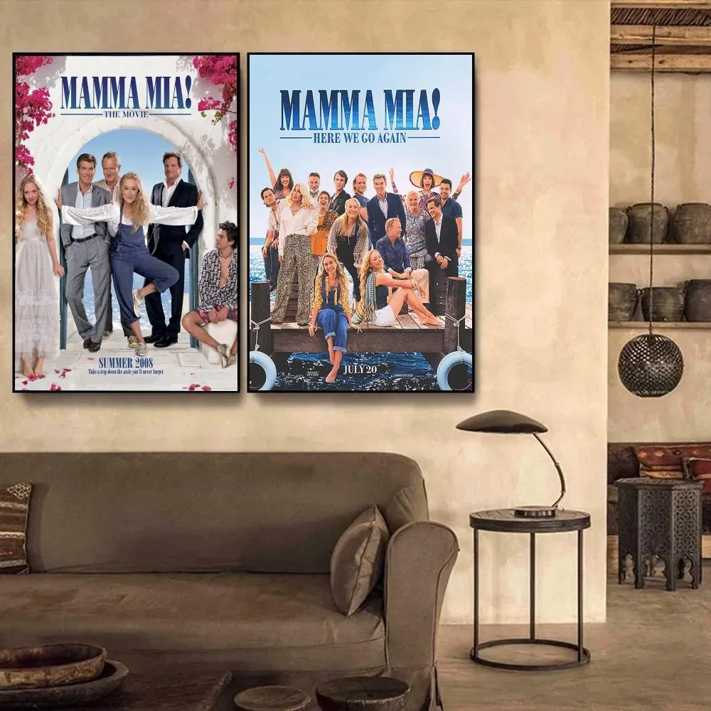 MAMMA MIA Poster Kraft Club Bar Paper Vintage Wall Art Painting Bedroom Study Big Szie Stickers